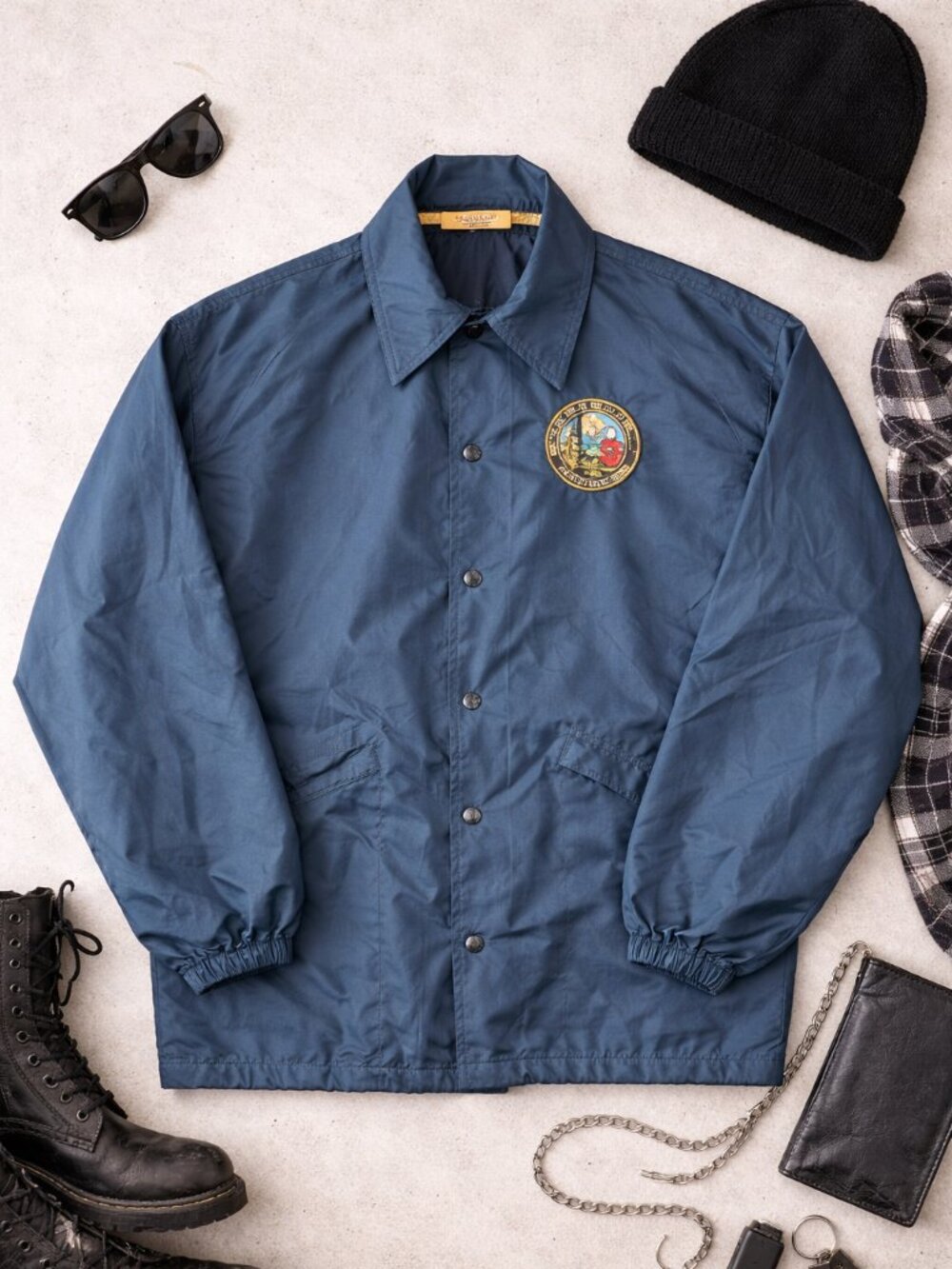 King Louie Vintage Medium Windbreaker Oil Chemical Atomic Plant Jacket Worker